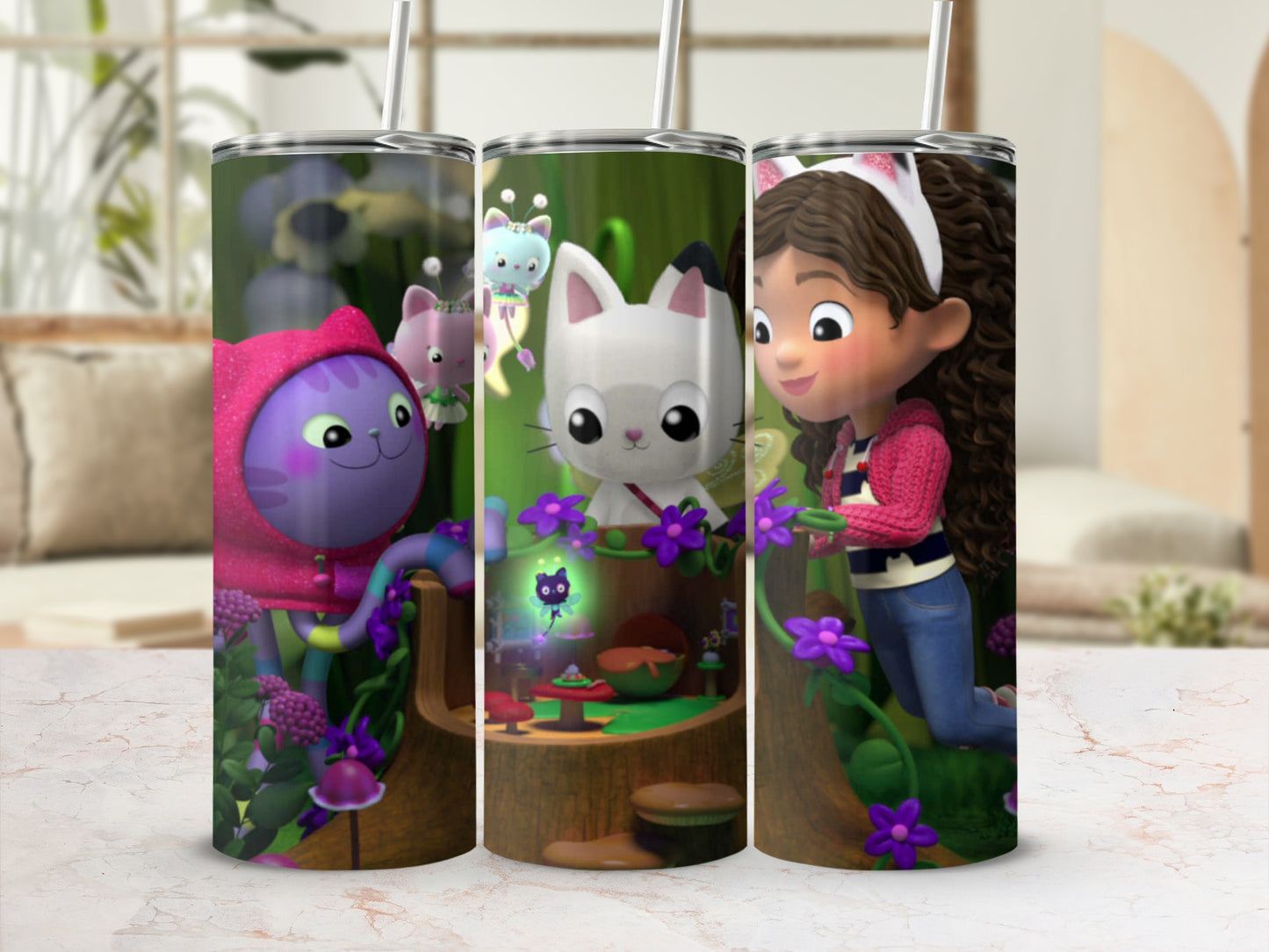 Cute Cartoon Characters Insulated Tumbler Cup