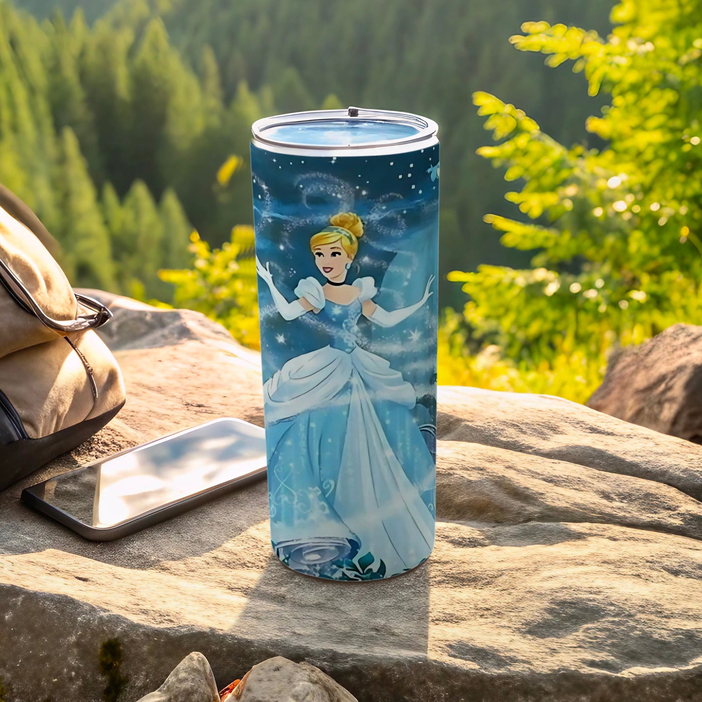 Enchanting Princess Design Tumbler For Outdoor Adventures