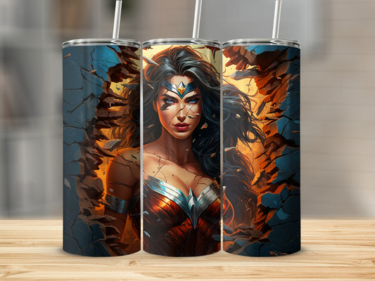Wonder Woman heroic drinkware with vibrant design