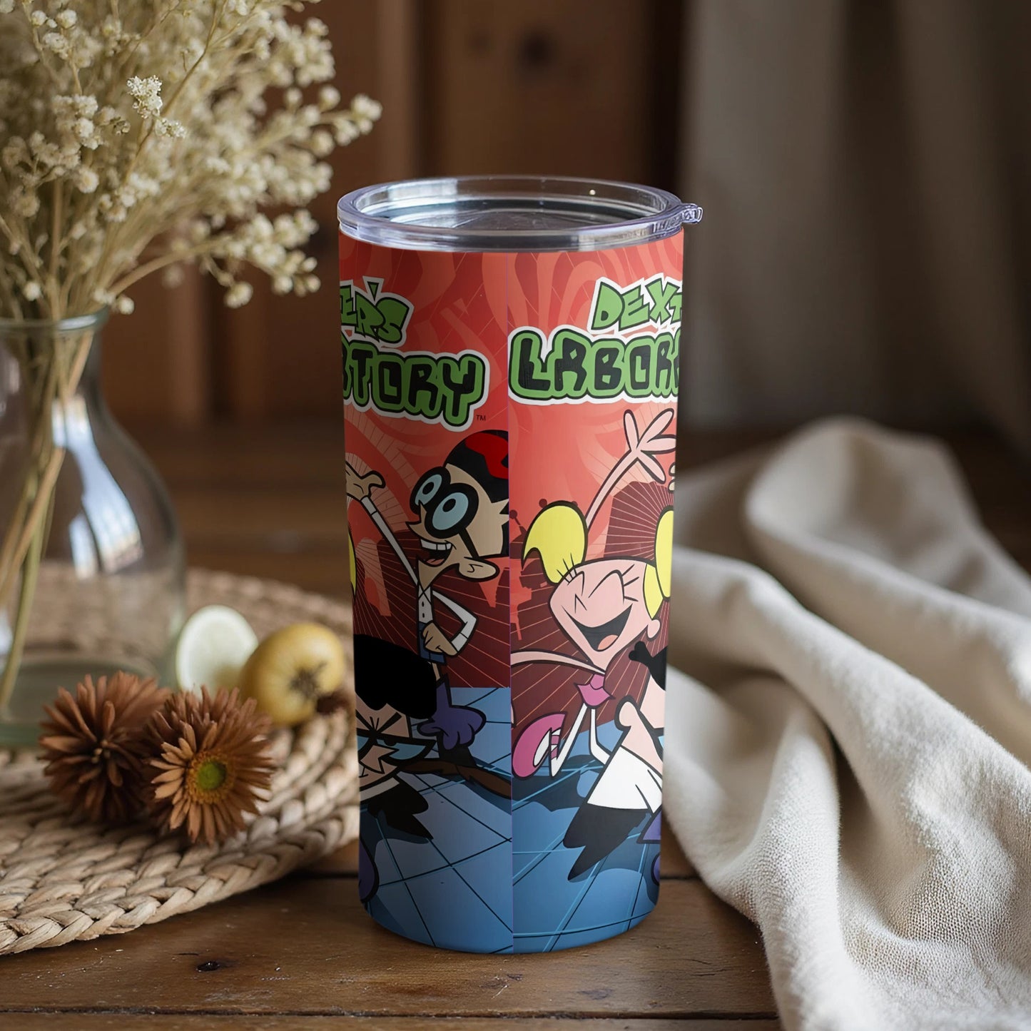 Dexter's Laboratory Themed Tumbler Cup for Fans