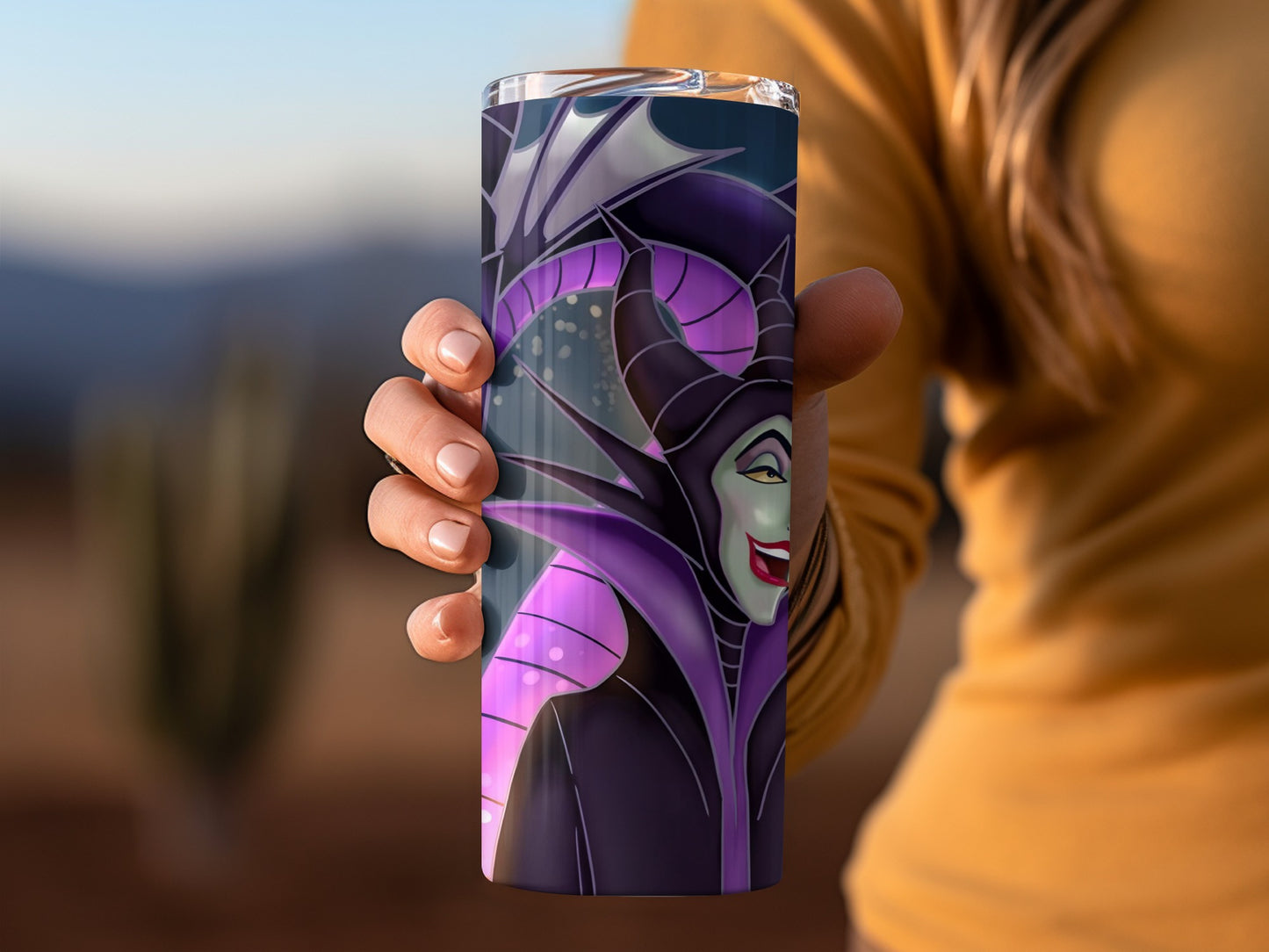 Maleficent Inspired Design Double Wall Tumbler