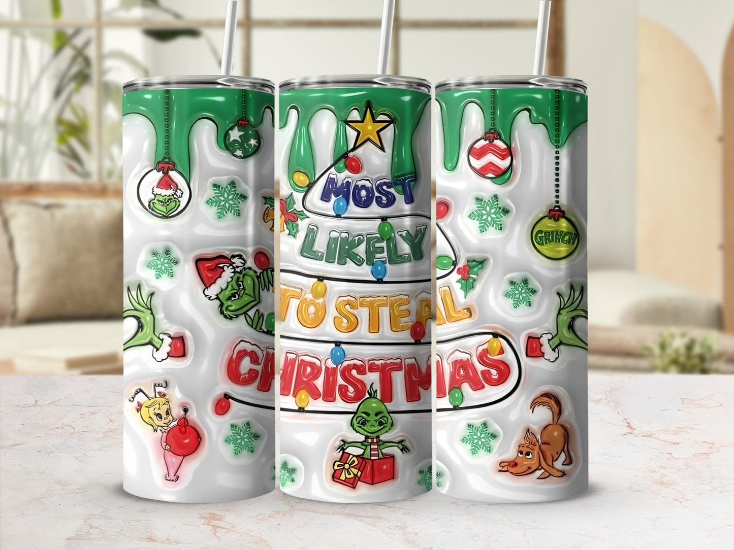 Most Likely To Steal Christmas Tumbler Cup