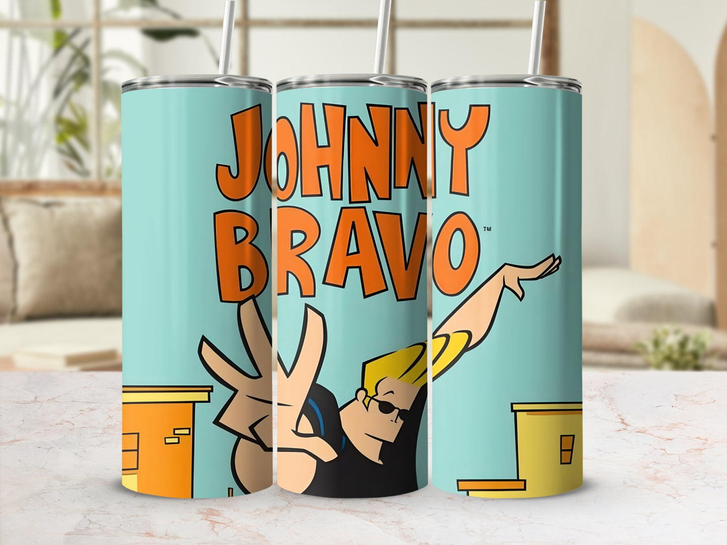 Johnny Bravo Cartoon Character Tumbler product