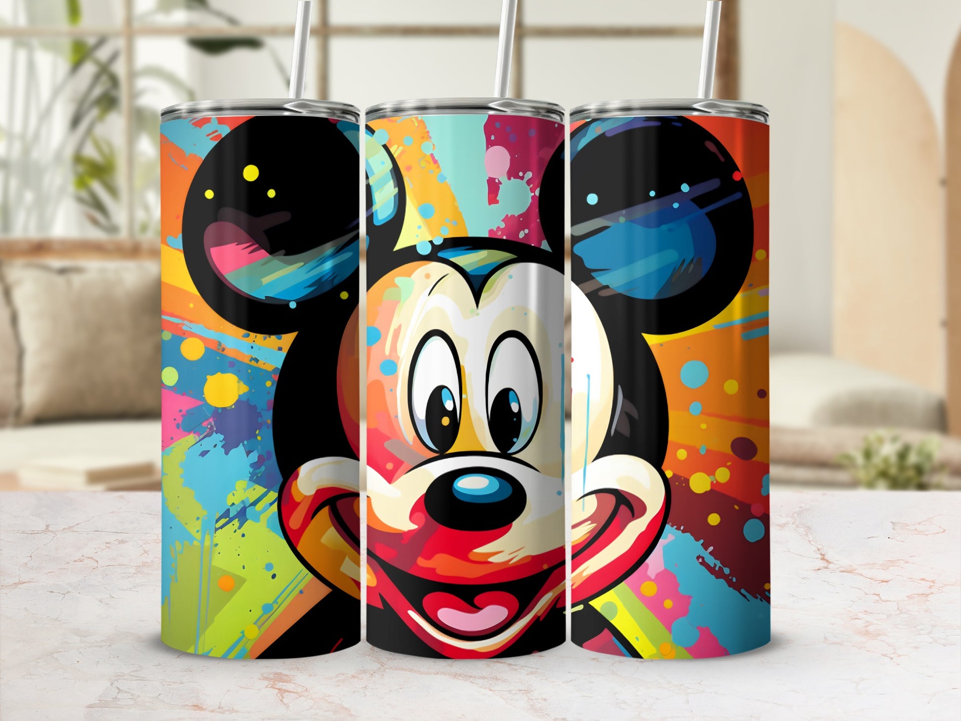 Colorful Cartoon Character Themed Tumbler Flask