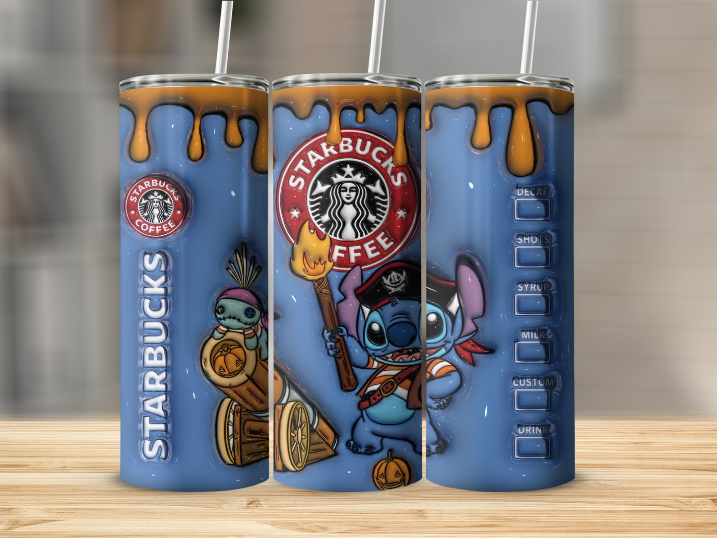 Stakbucks Coffee Themed Stainless Steel Tumbler