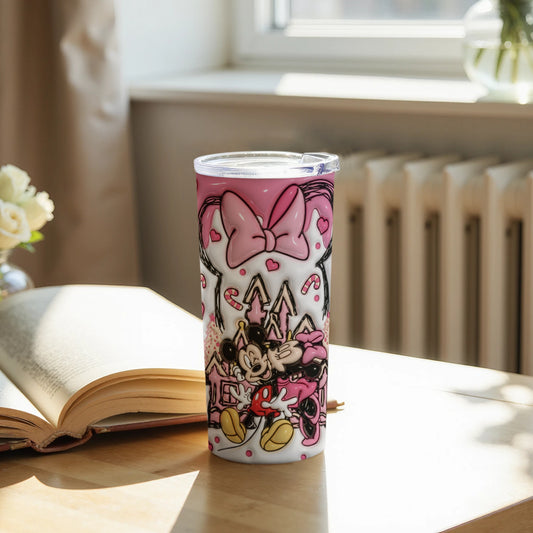 Minnie Mouse Tumbler with Pink Bow and Fun Design