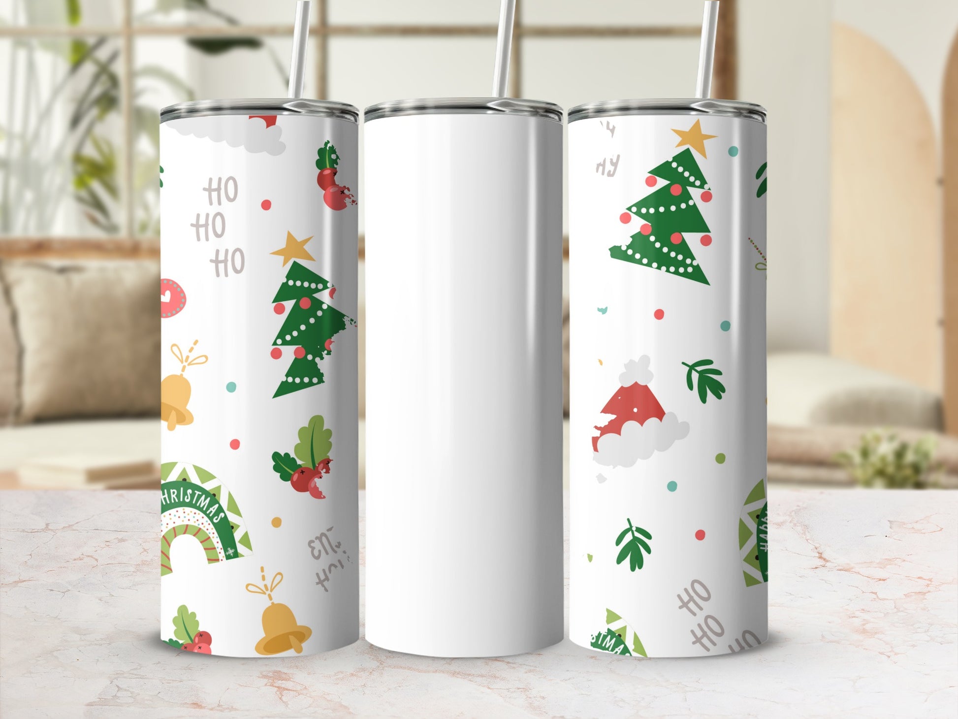 Festive Christmas Design Tumbler for Holiday Cheer
