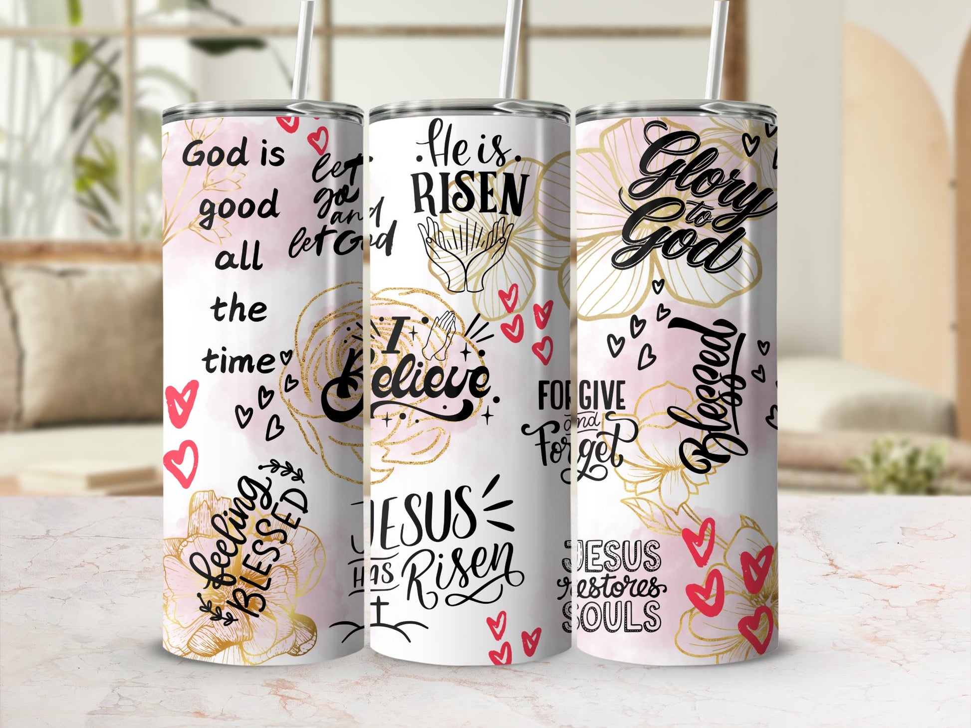 Inspirational Christian Quotes Tumbler Collection
