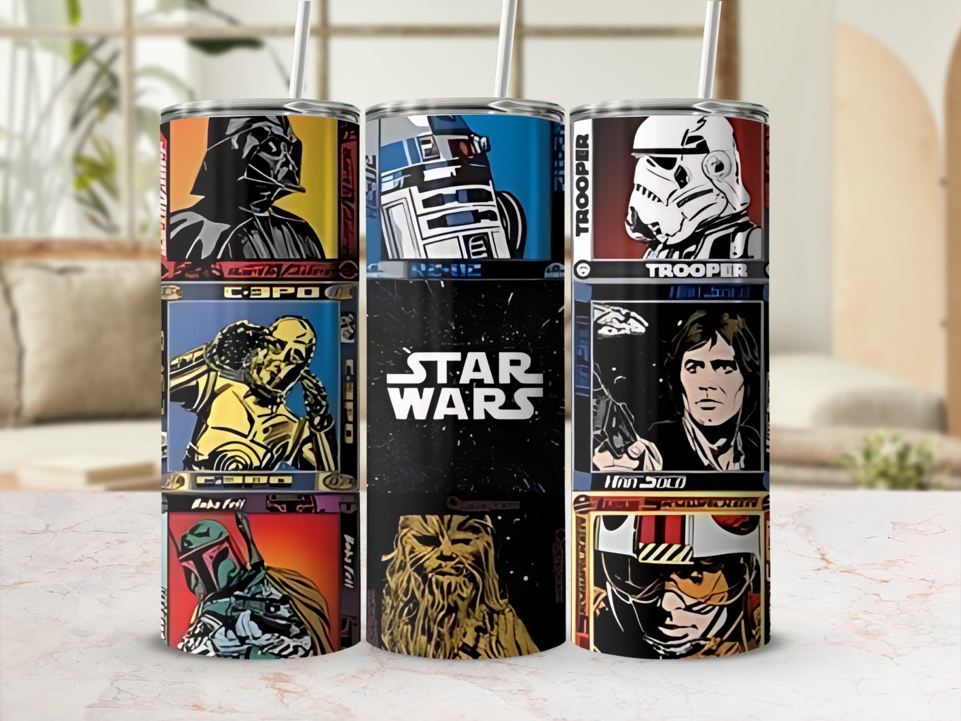 Star Wars Classic Characters Artwork Design Tumbler product type