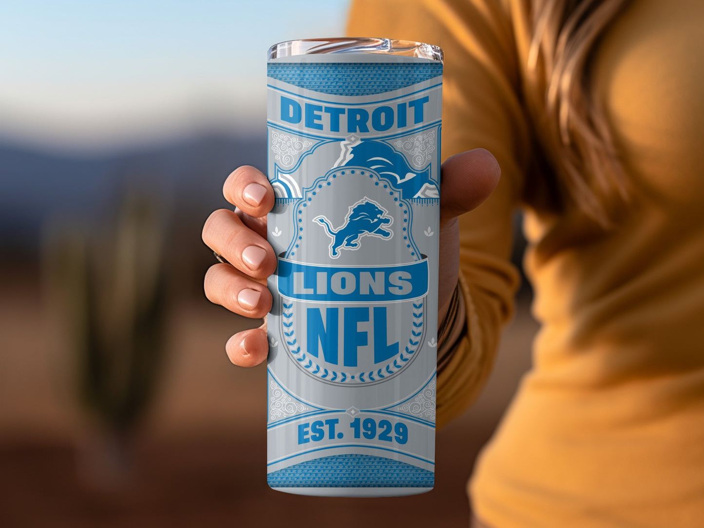 Detroit Lions NFL Est. 1929 Team Design Tumbler