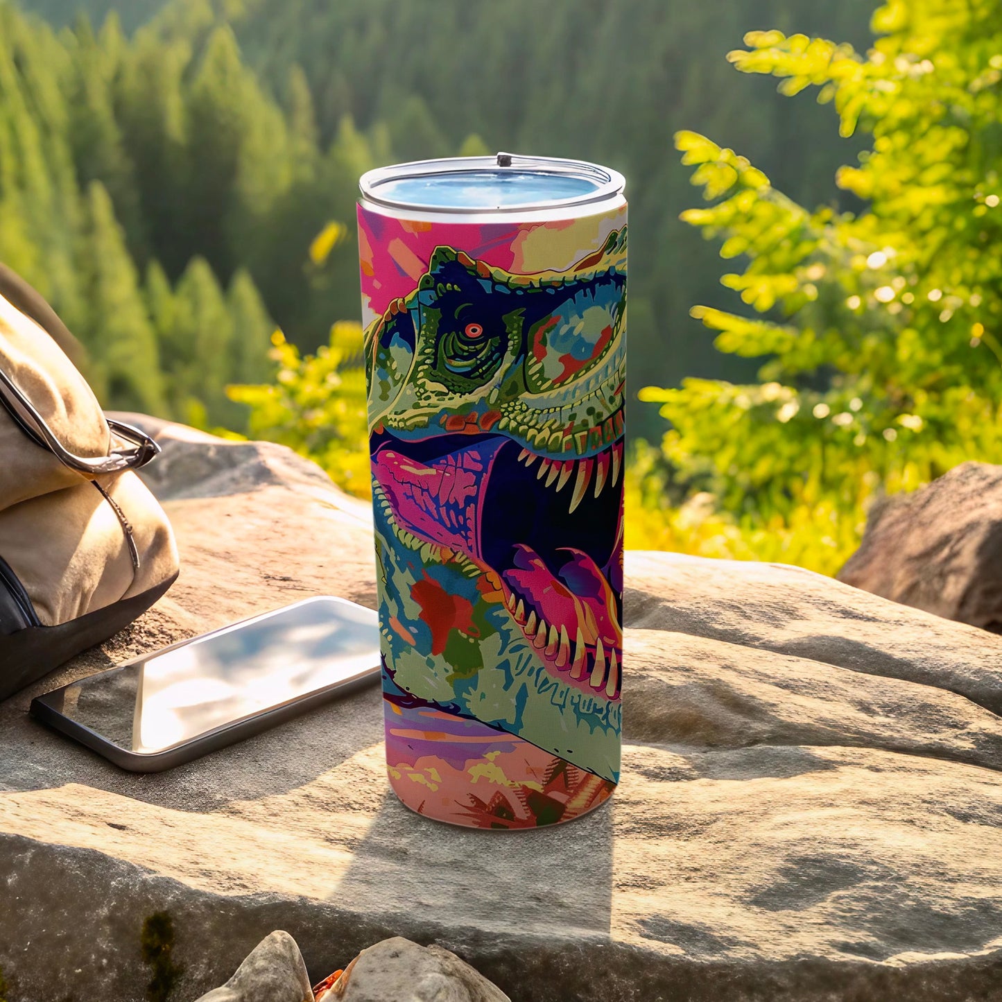 Roaring Dinosaur Vibrant Art Adventure Tumbler product type
Tumbler
Dinosaur
T-Rex
Vibrant
Art
Colorful
Pop art
Dinosaurs
Travel mug
Insulated
Drinkware
Outdoor
Adventure
Dino art
Unique design
Graphic print
Beverage holder
Thermos style
Animal art
Creature print