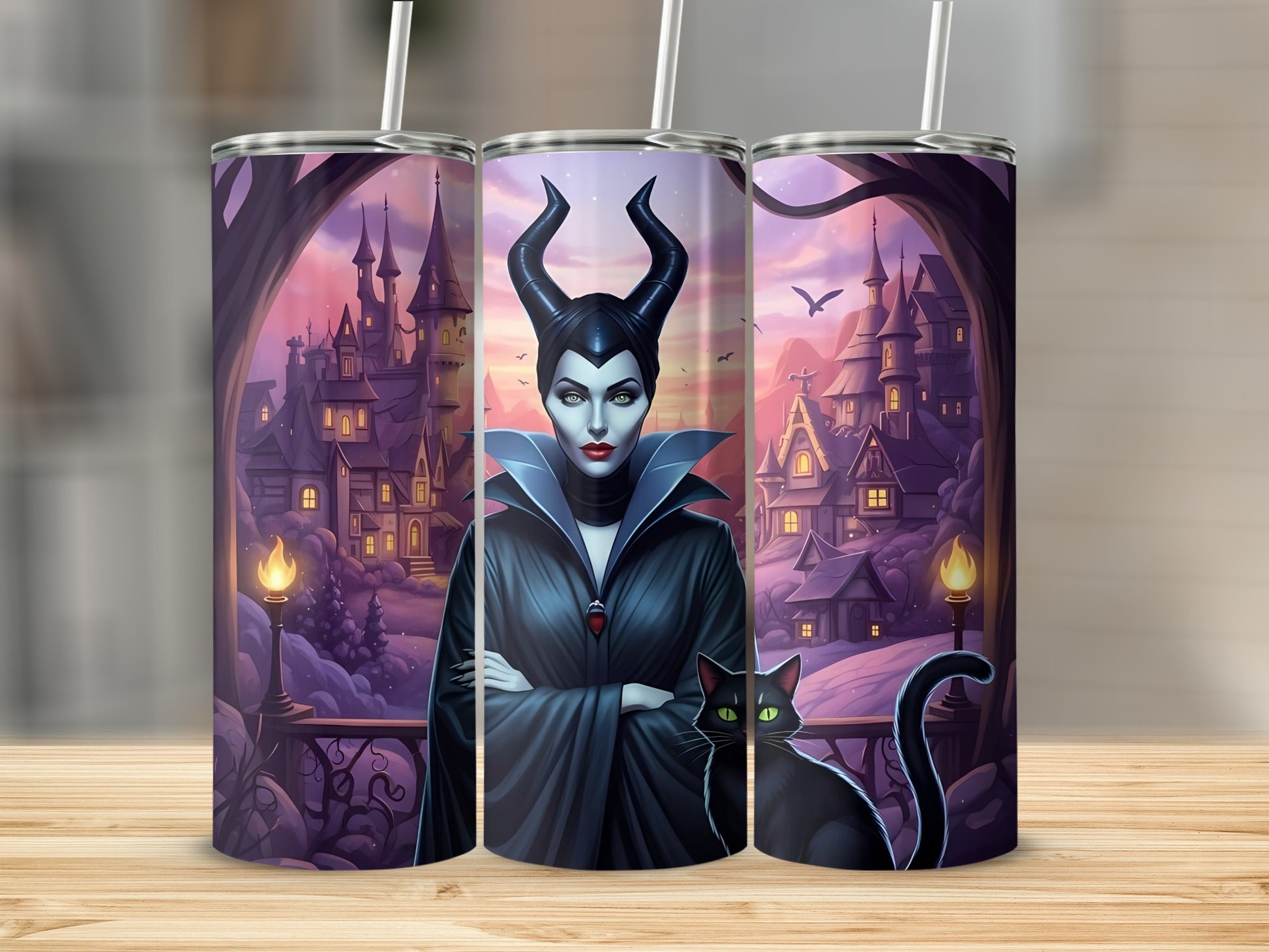 Enchanted Castle Sorceress Design Tumbler