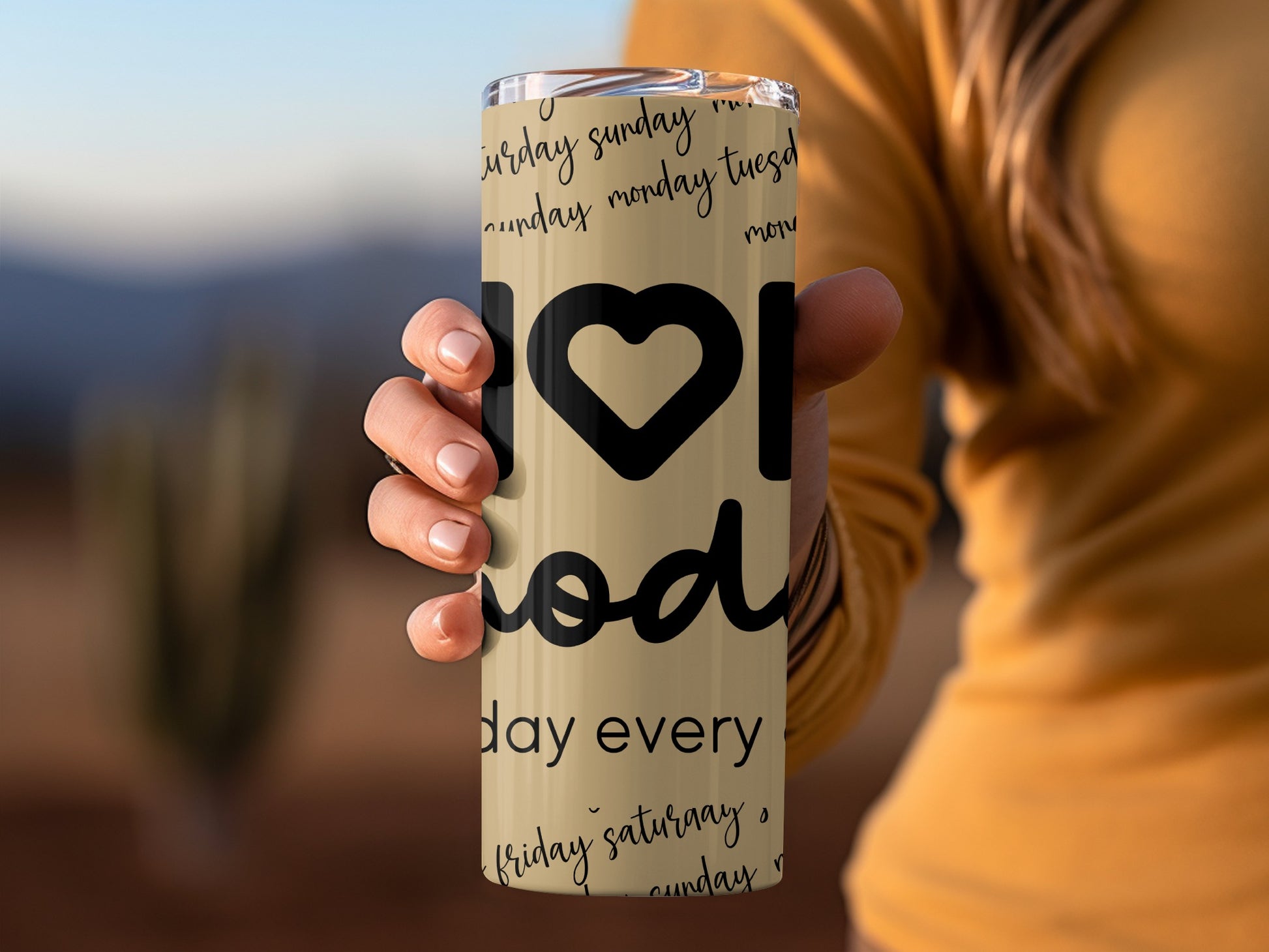I Heart Moods Day Everyday Tumbler with Days of Week