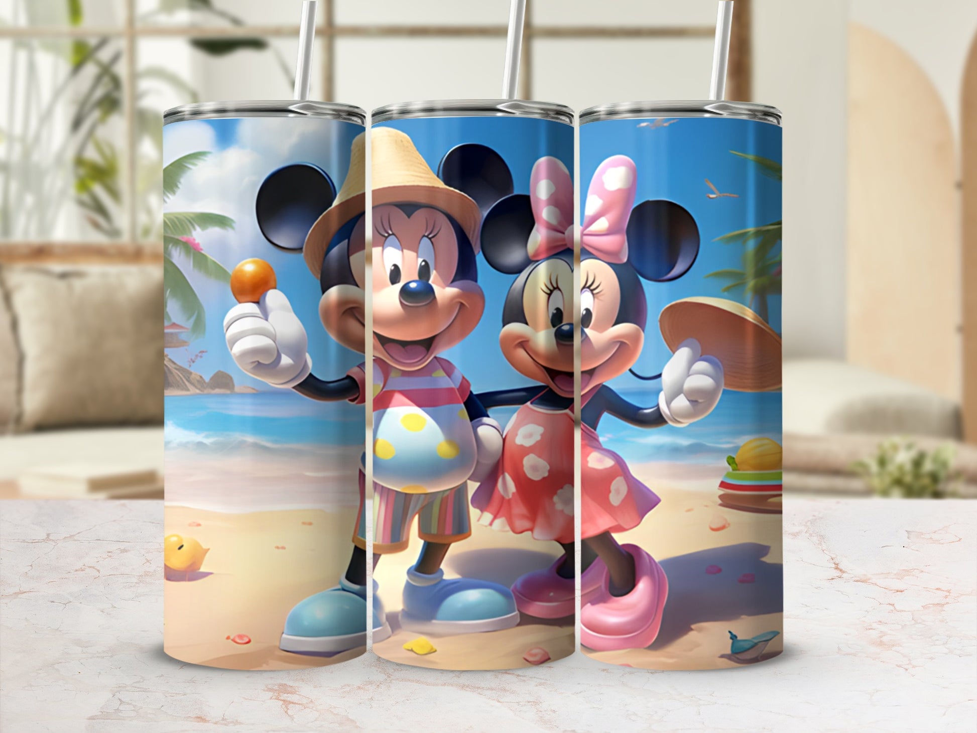 Enjoy a Tropical Vacation with Mickey and Minnie