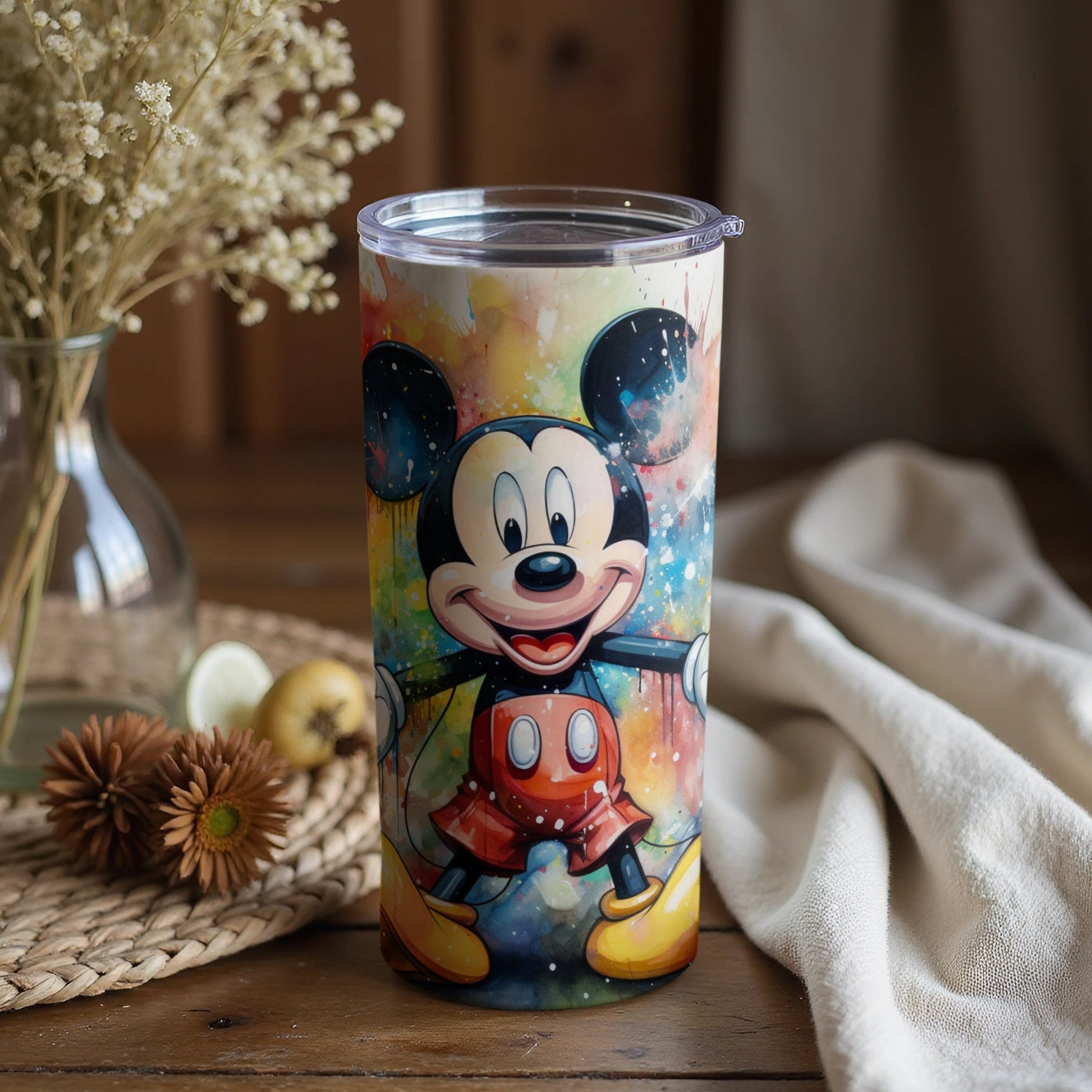 Vibrant Classic Mickey Mouse Tumbler for All Ages