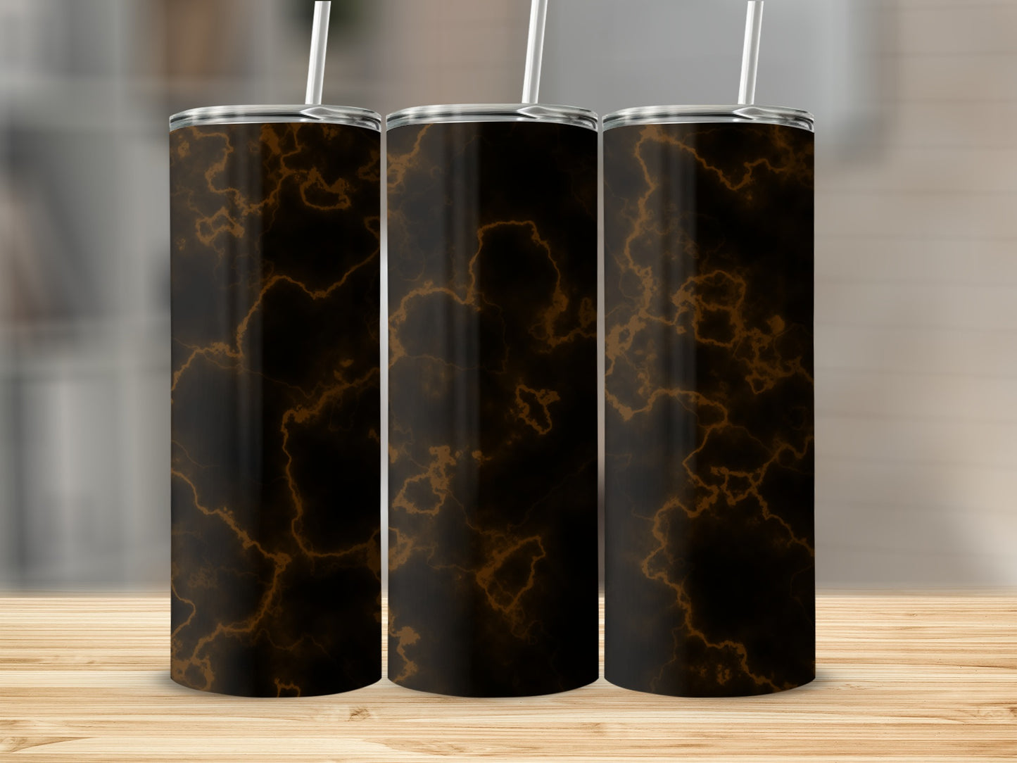 Dark Background Brown Lines For Unique Design Tumblers