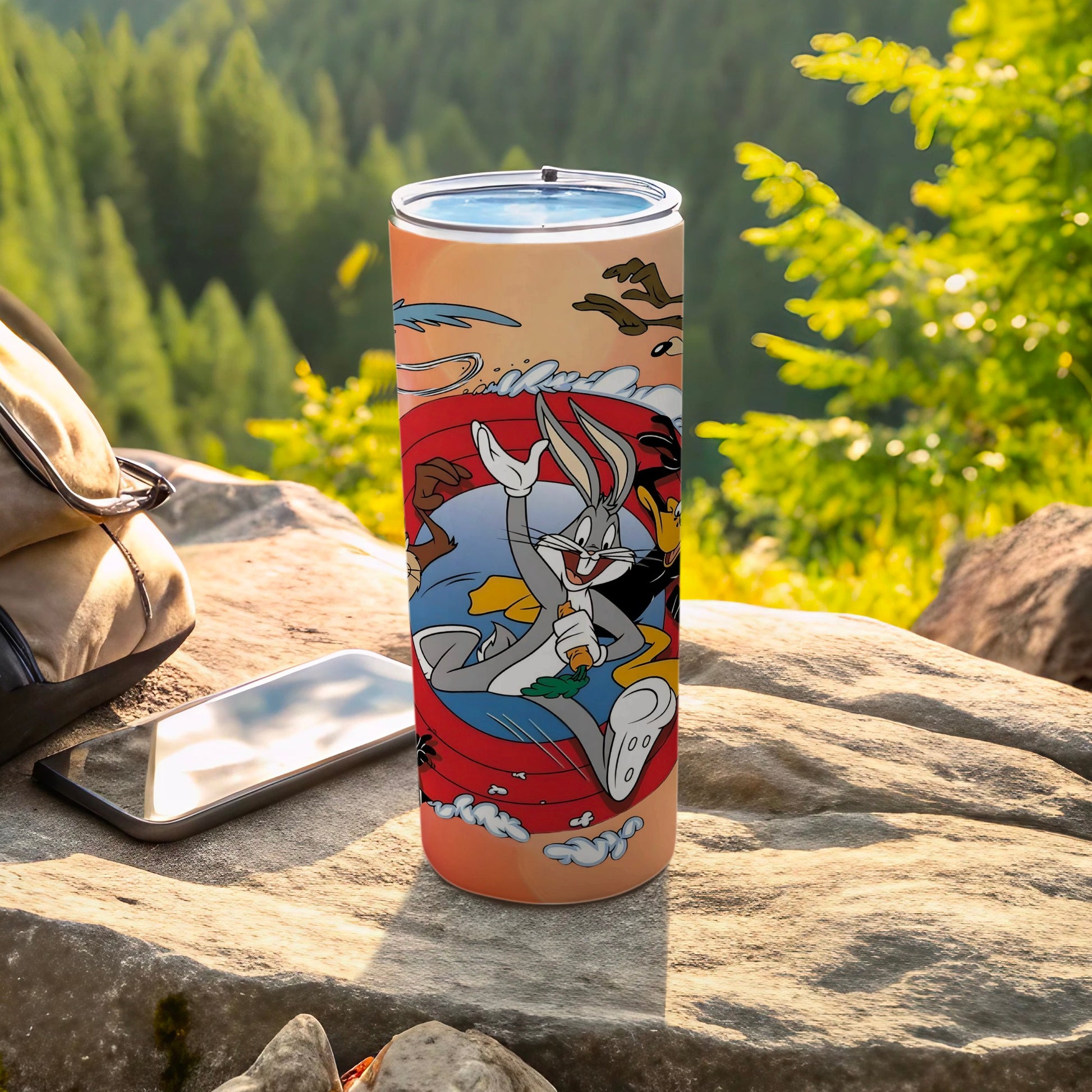 Bugs Bunny and Daffy Duck Cartoon Design Tumbler