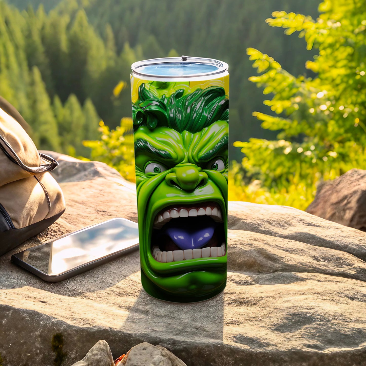 Hulk Inspired Stainless Steel Travel Tumbler 20 oz