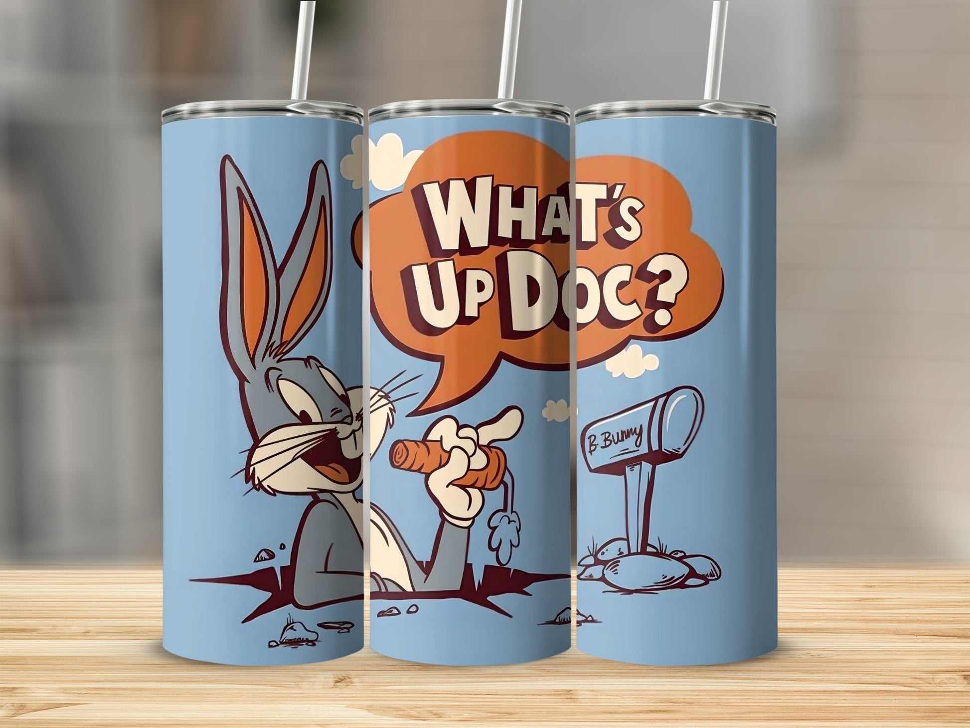 What's Up Doc Bugs Bunny Custom Tumbler Cup