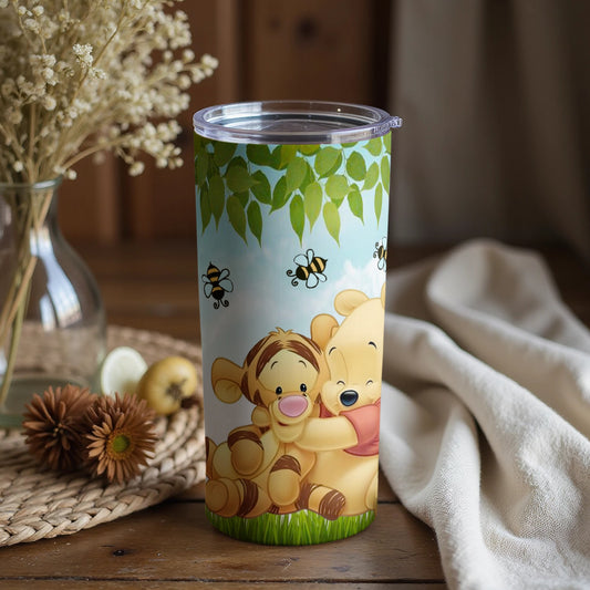 Winnie the Pooh and Tigger Illustrated Tumbler