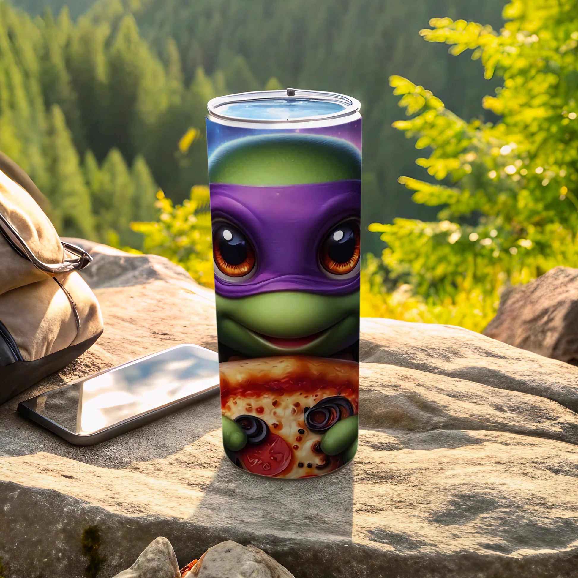 Cute Cartoon Character Design Printed Tumbler Flask