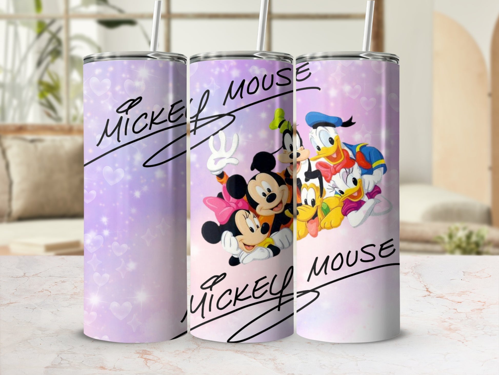 Mickey Mouse and Friends Colorful Tumbler Design