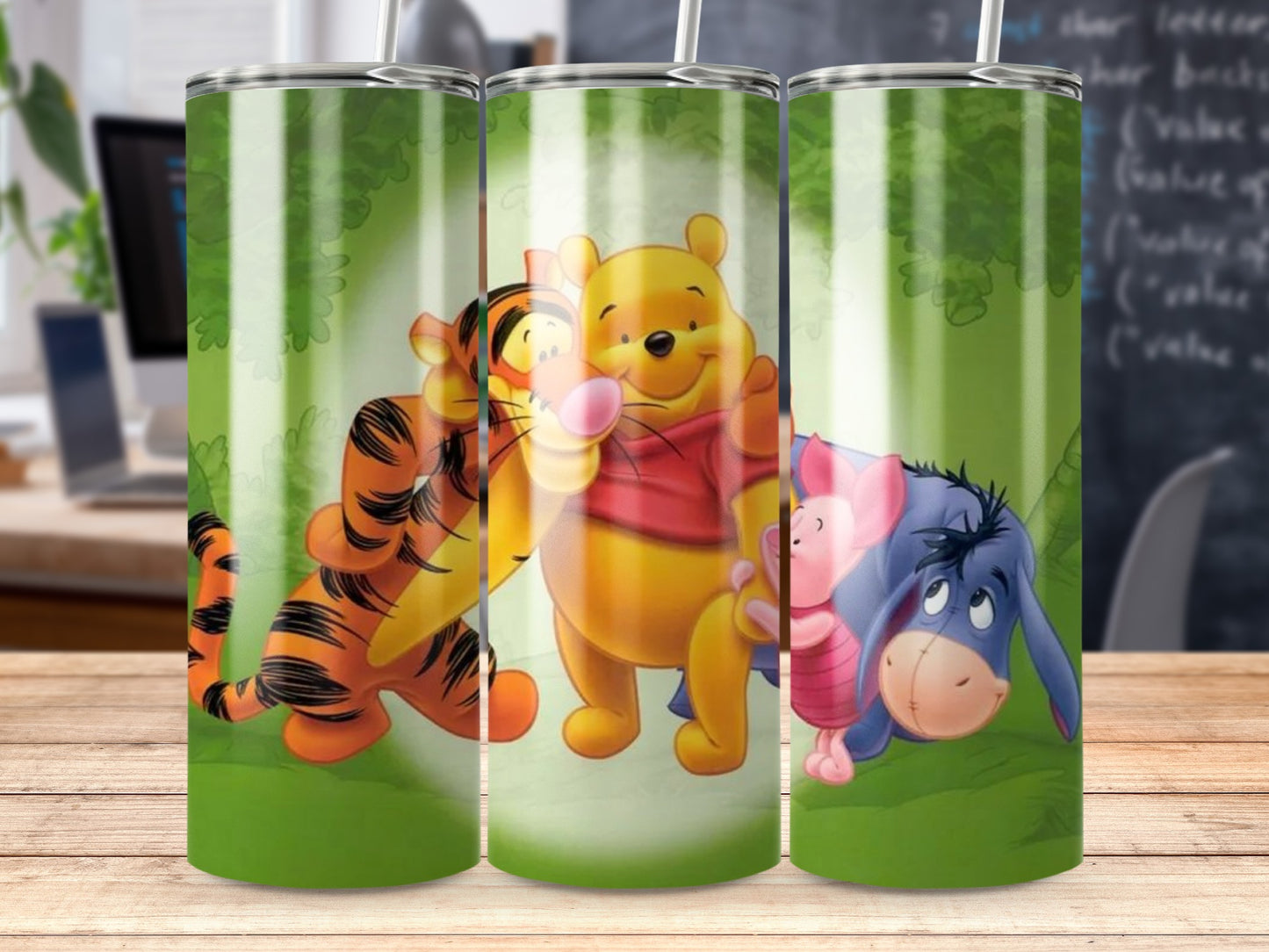 Adorable Winnie the Pooh Tumbler with Friends
