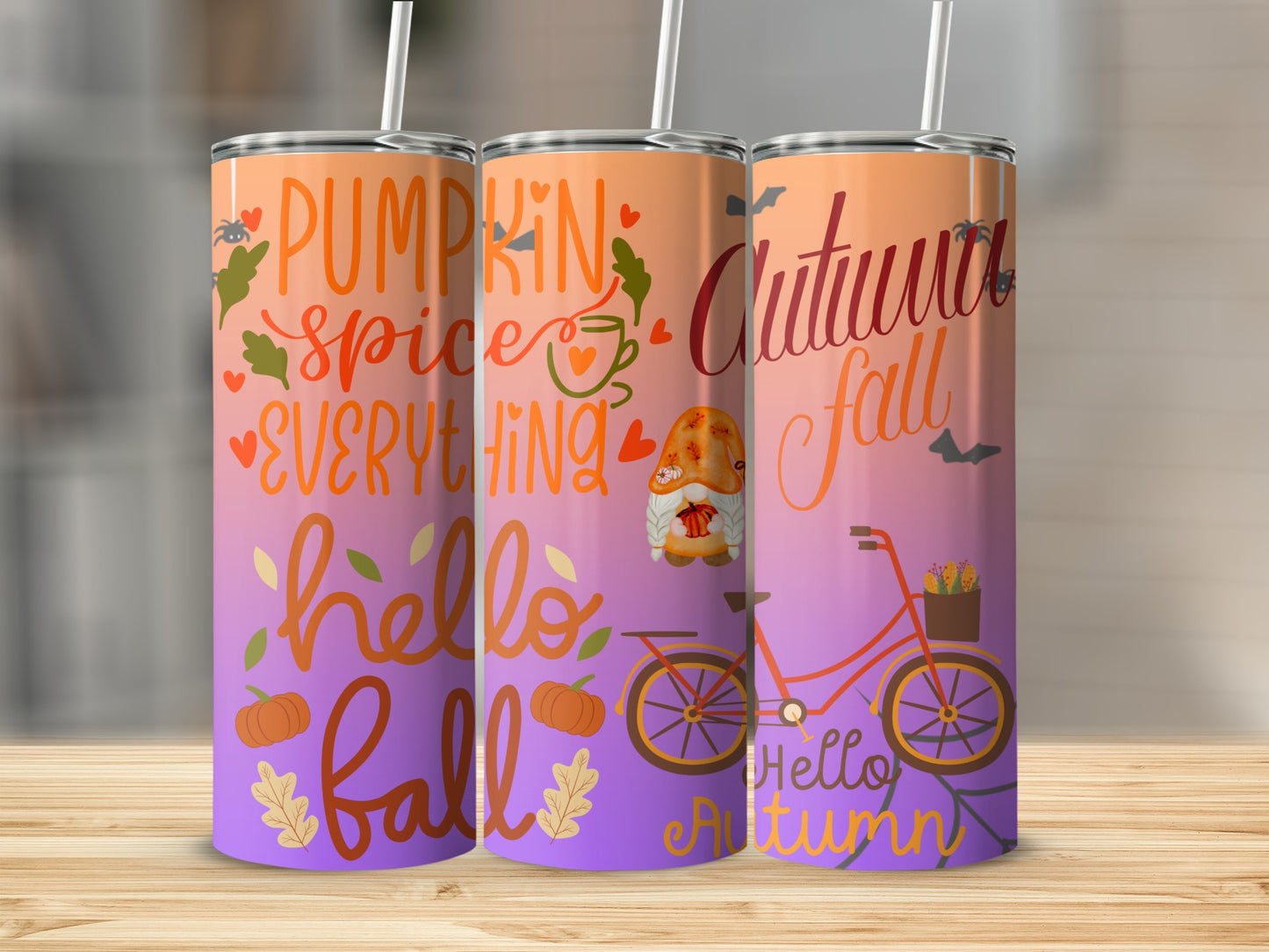 Pumpkin Spice Everything Autumn Fall Tumbler