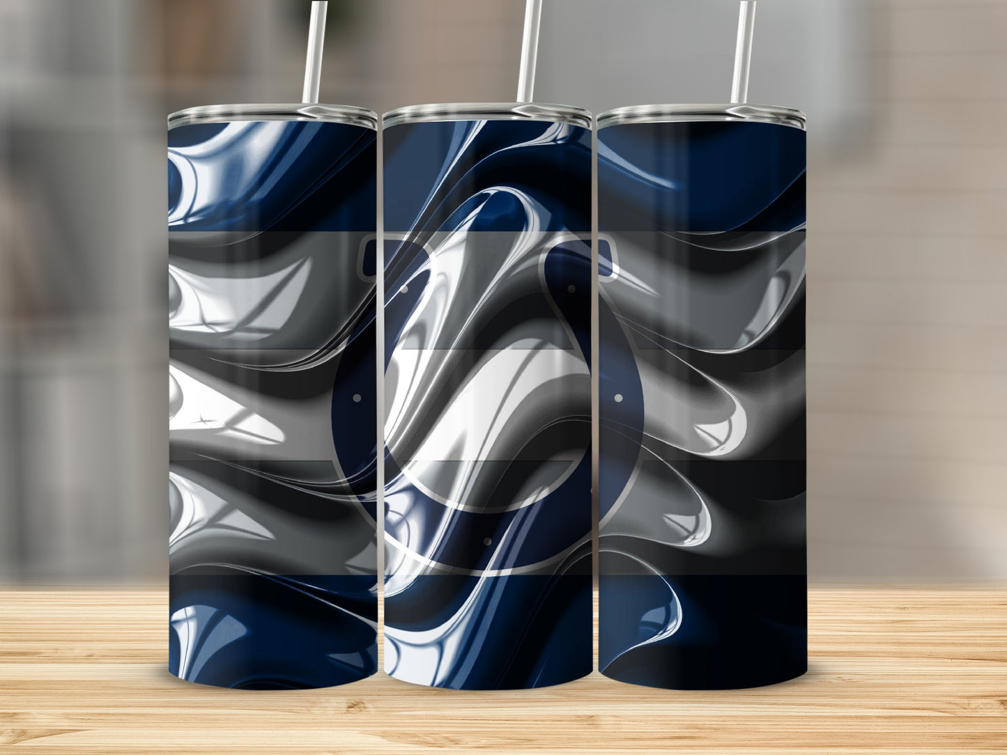 Indianapolis Colts Swirl Team Logo Graphics Tumblers