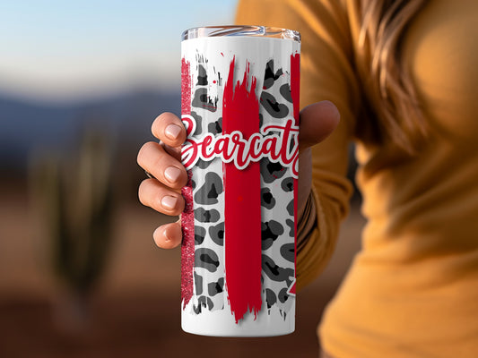 Bearcats Logo and Brush Strokes Tumblers