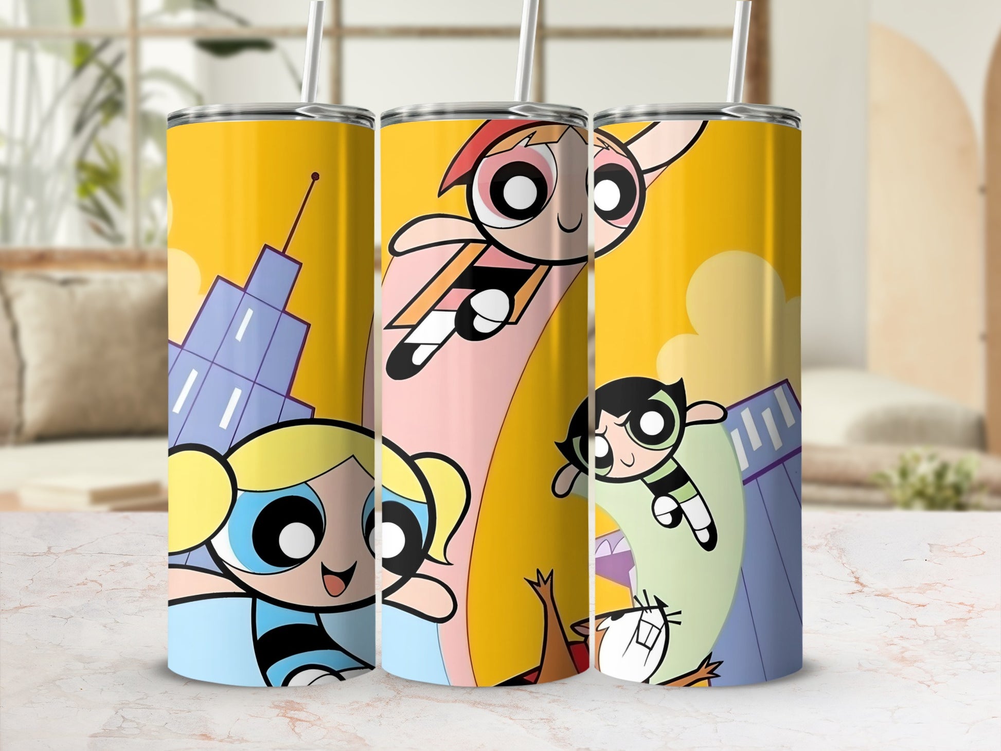 Colorful Cartoon Design Kids Themed Drinkware Accessory
