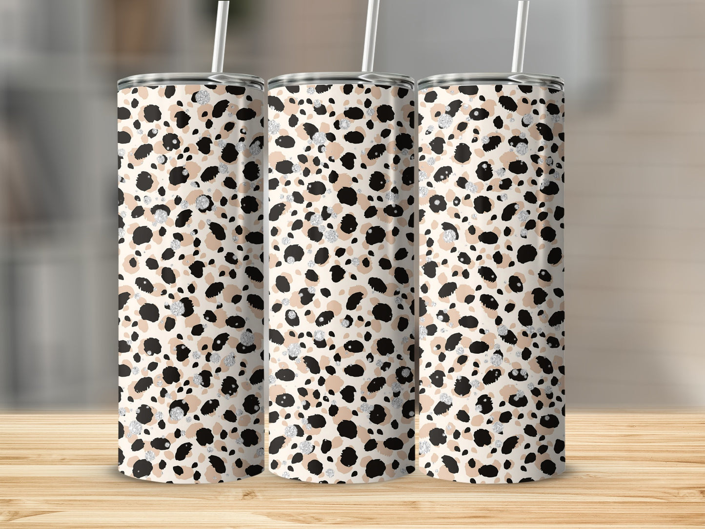 Leopard Print Tumbler for Stylish Beverage Container