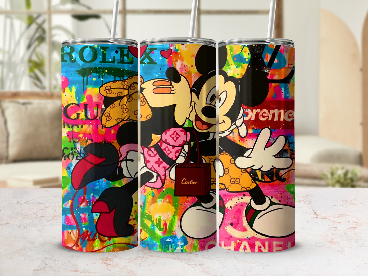 Colorful Character Art Design Tumbler for Everyday Use