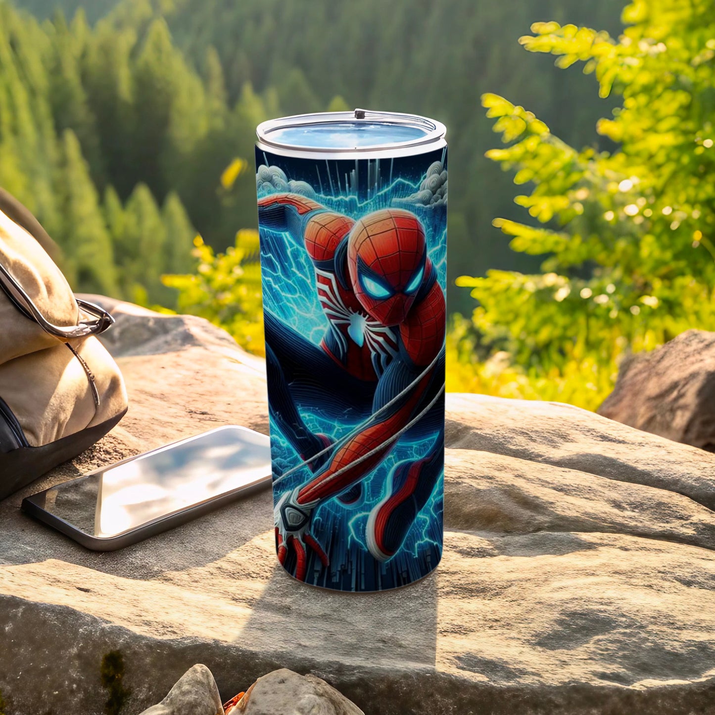 Electrifying Spider-Man Tumbler for Cool Beverage Lovers