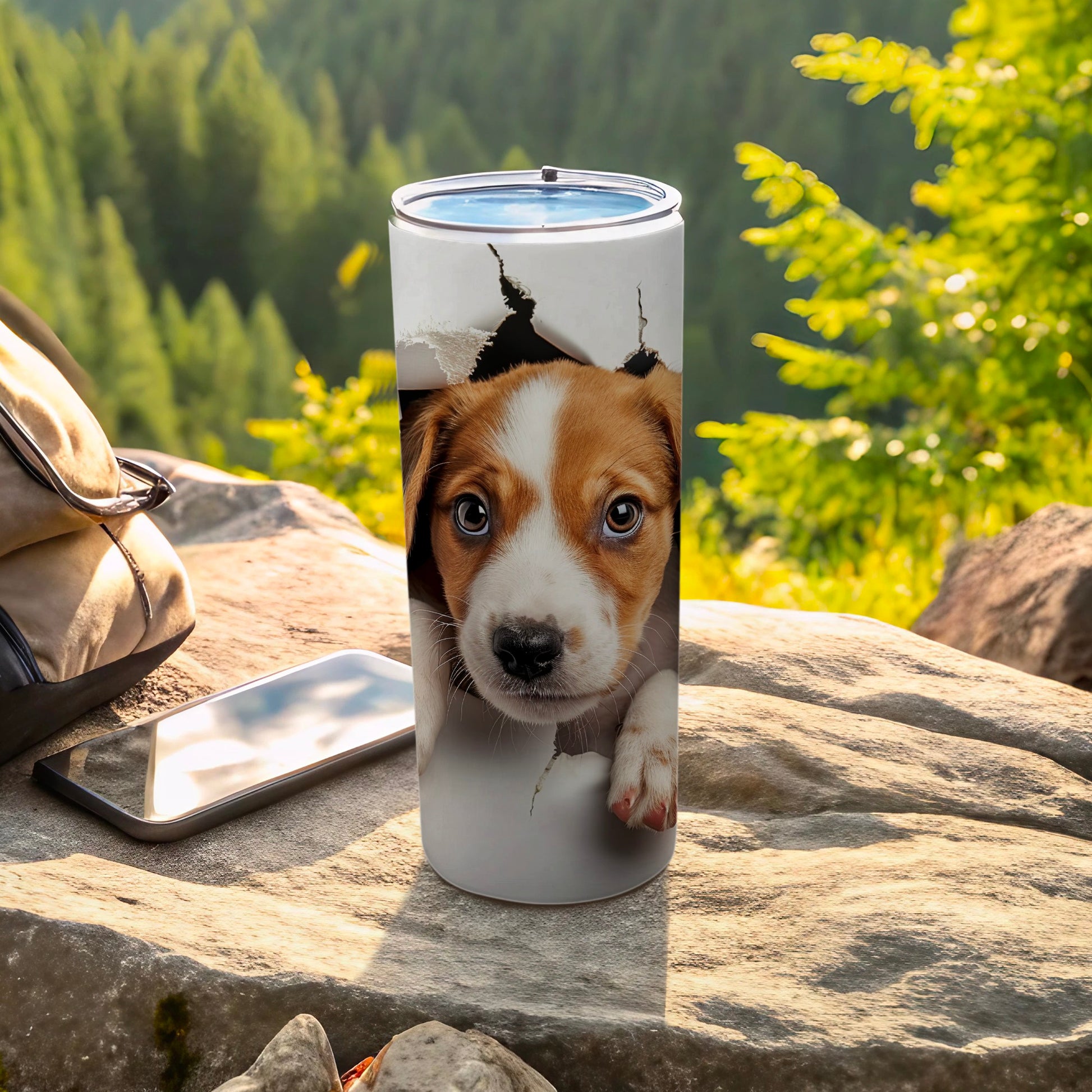 Adorable Puppy Breakout Tumbler Travel Mug Product Type