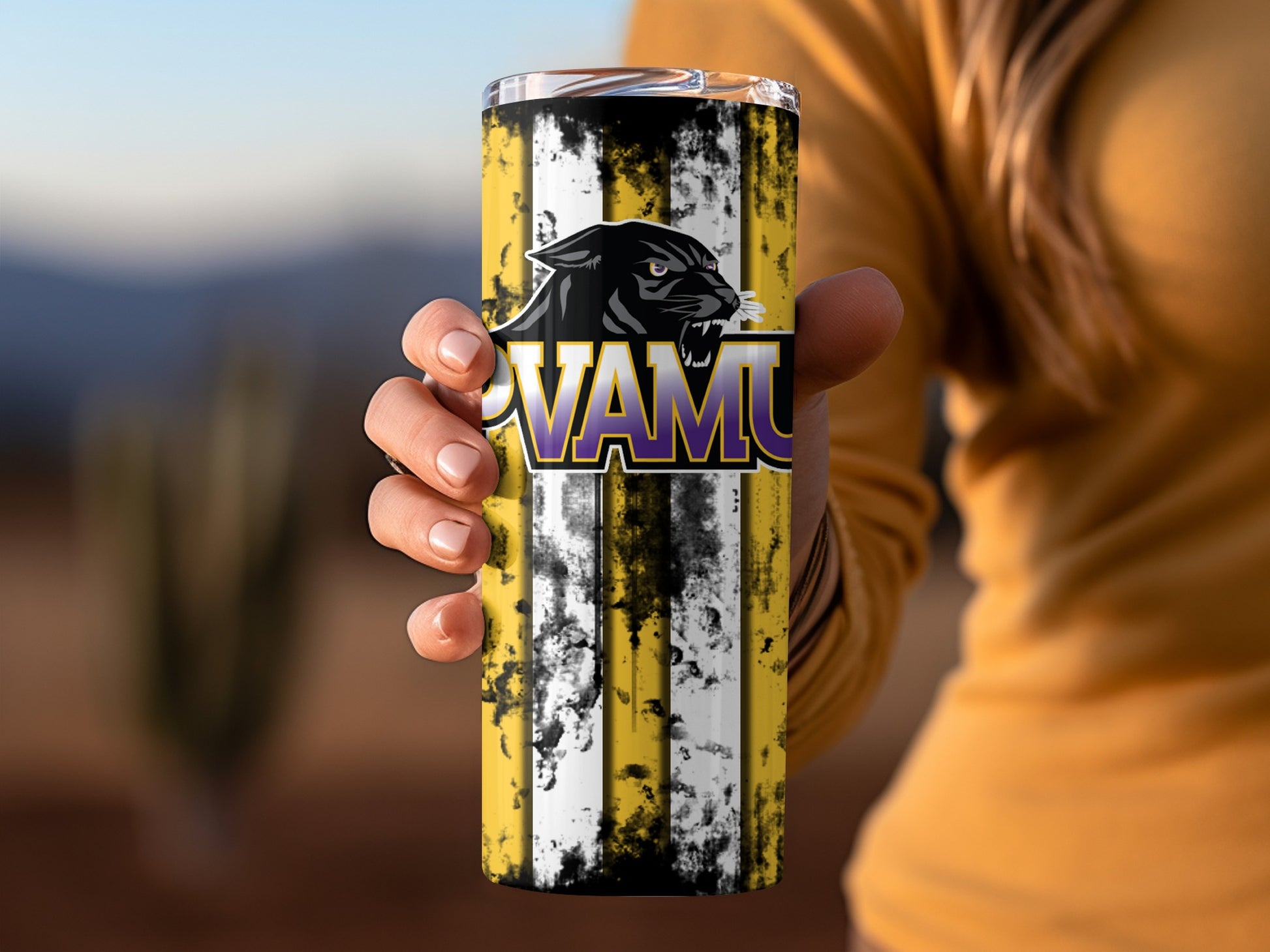 PVAMU Panther Logo Travel Mug for School Spirit