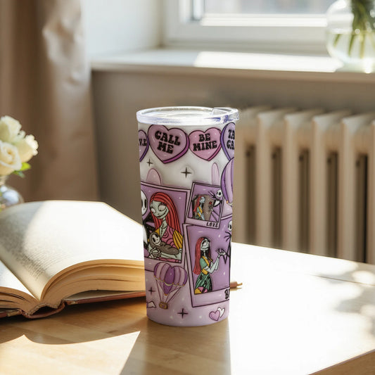 Stylish Call Me Be Mine Decorated Tumbler