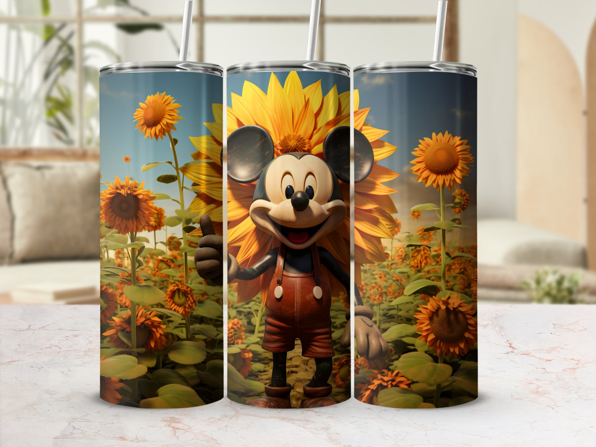 Sunflower Field Theme with Character Tumbler Product