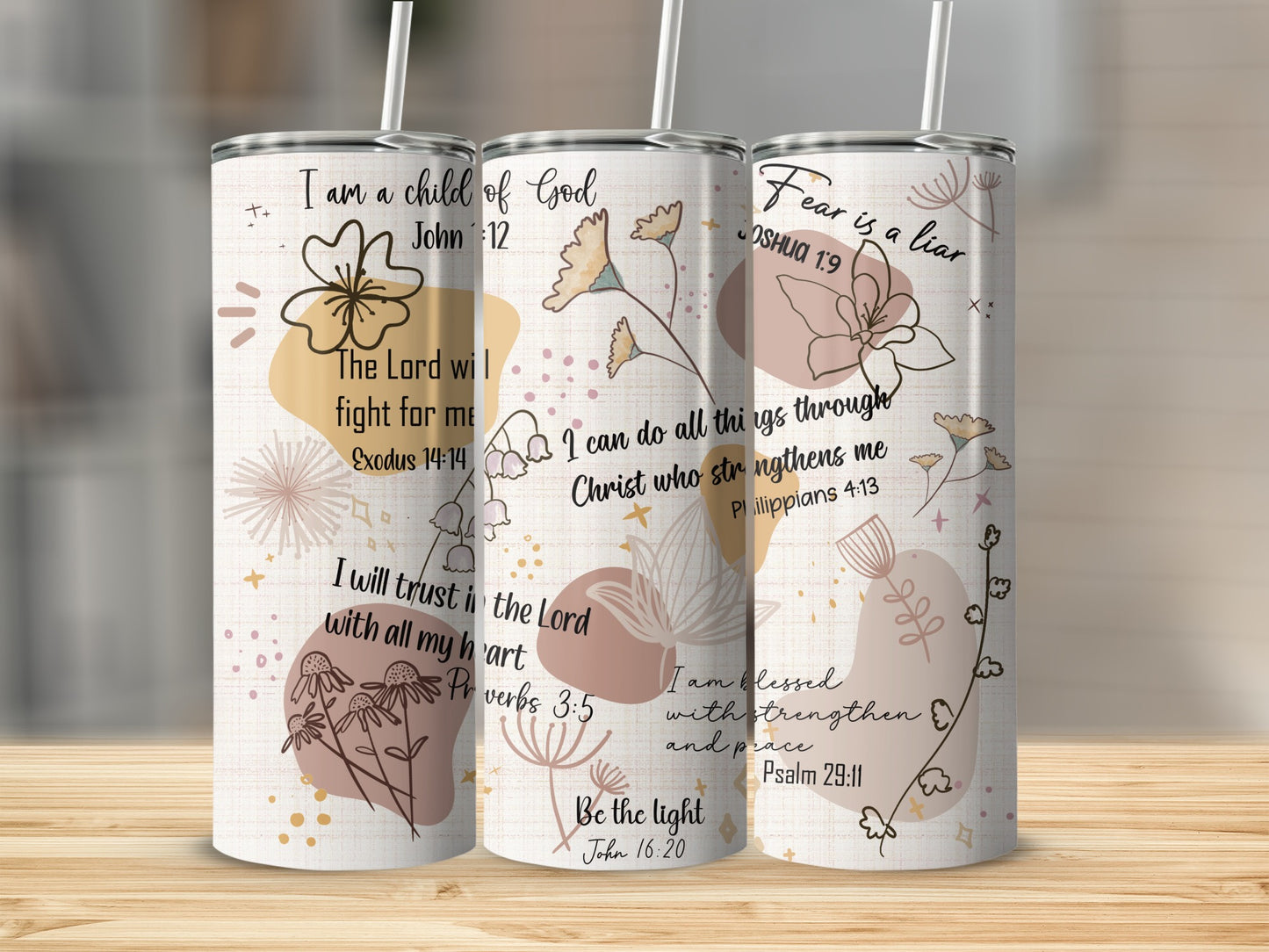 Inspirational Biblical Quotes Tumbler Collection