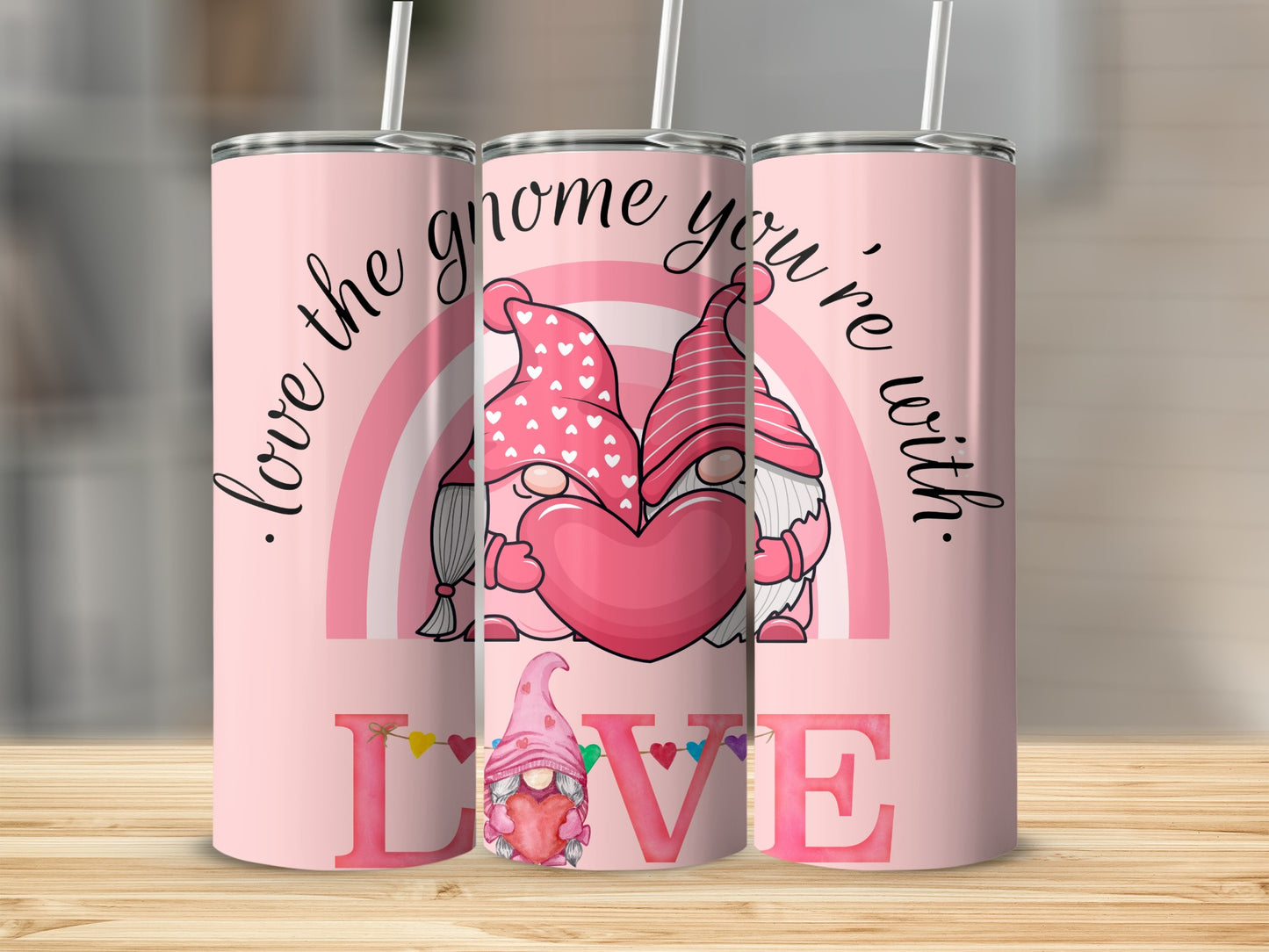 Love the Gnome You're With Valentine Tumbler