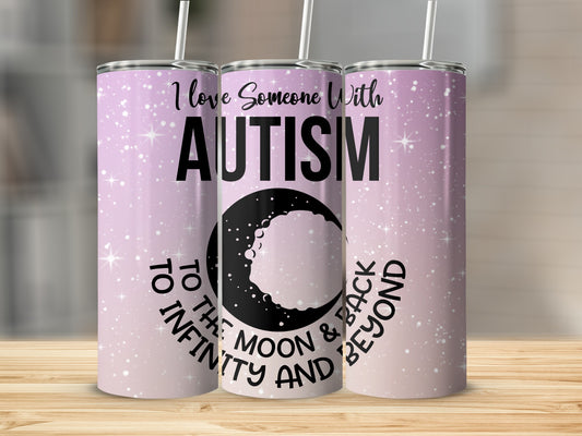 Autism Awareness Tumbler To The Moon And Back