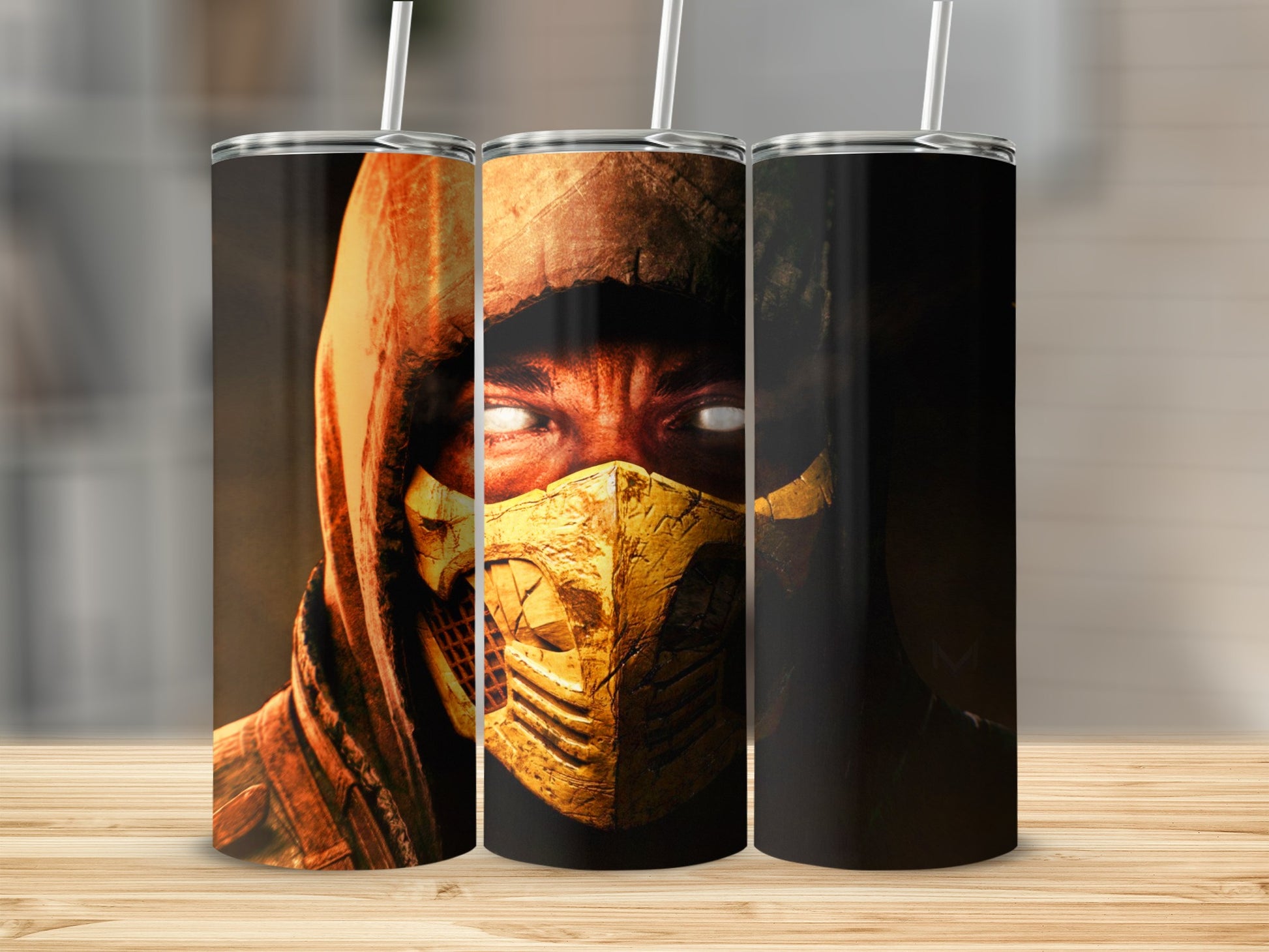 Detailed Hooded Warrior Art Custom Drinkware