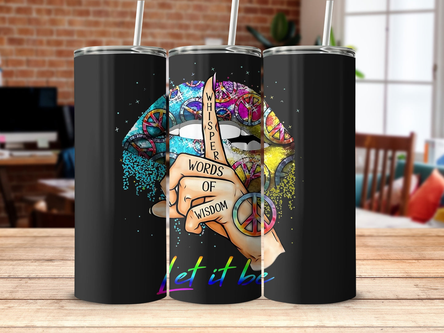 Whisper Words of Wisdom Let It Be Tumblers