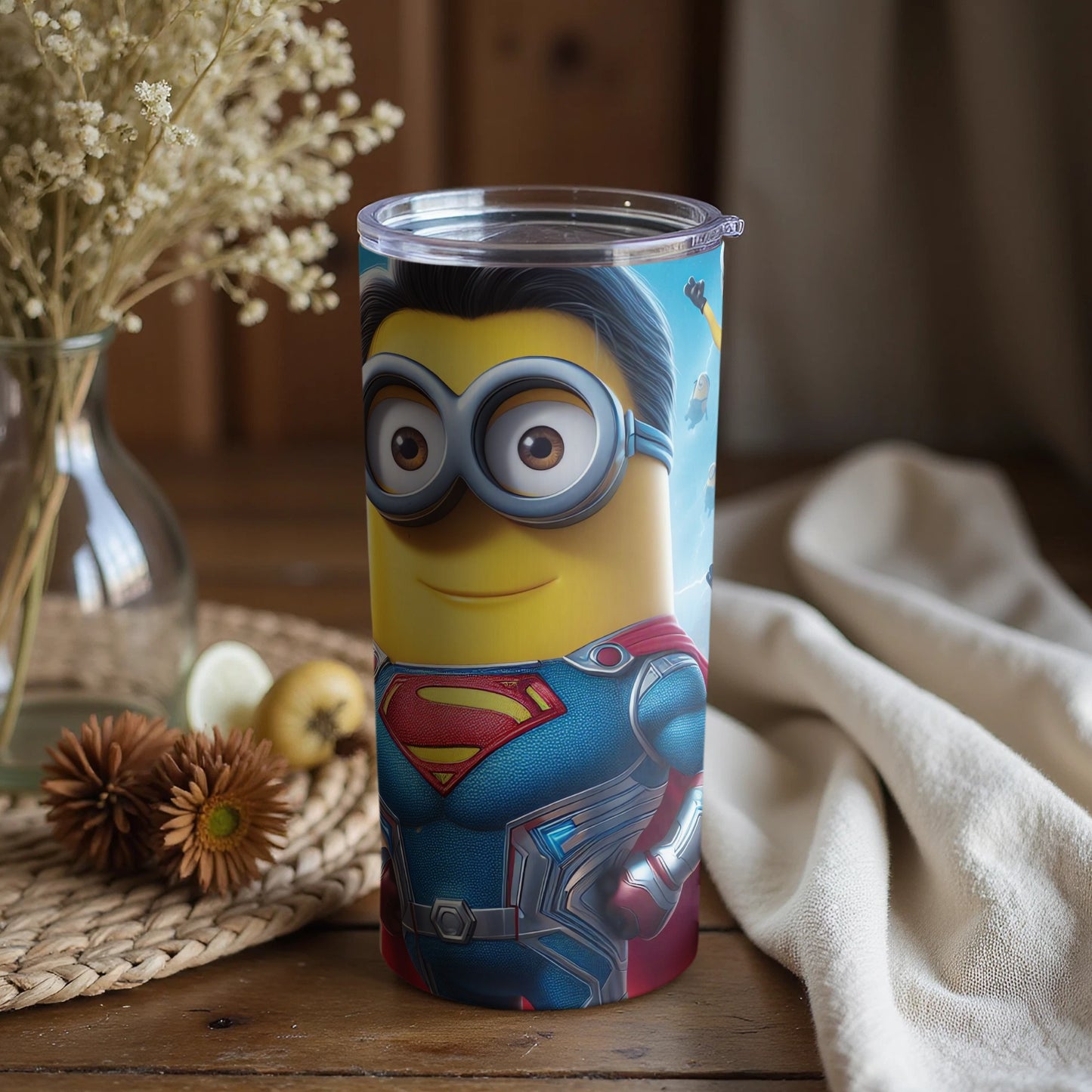 Superhero Character Minion Design Insulated Tumbler