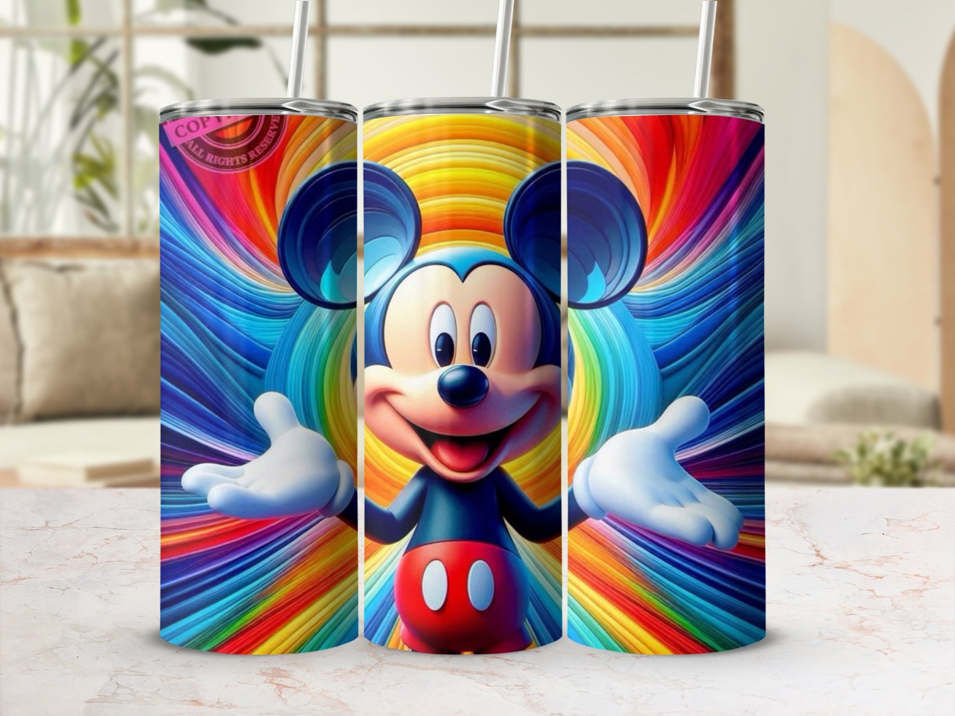 Colorful Mickey Mouse Rainbow Tumbler product