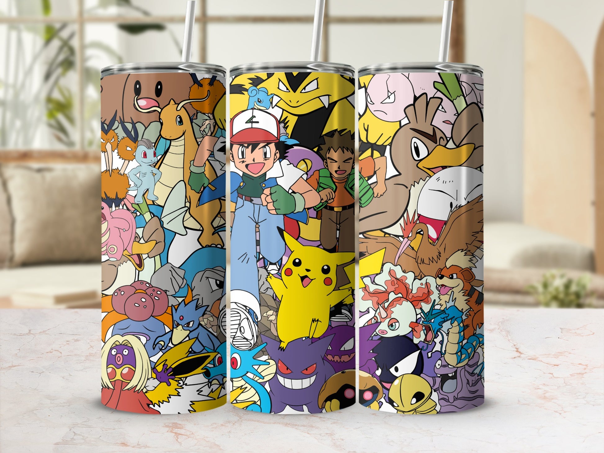 Colorful Cartoon Character Theme Vacuum Insulated Tumbler