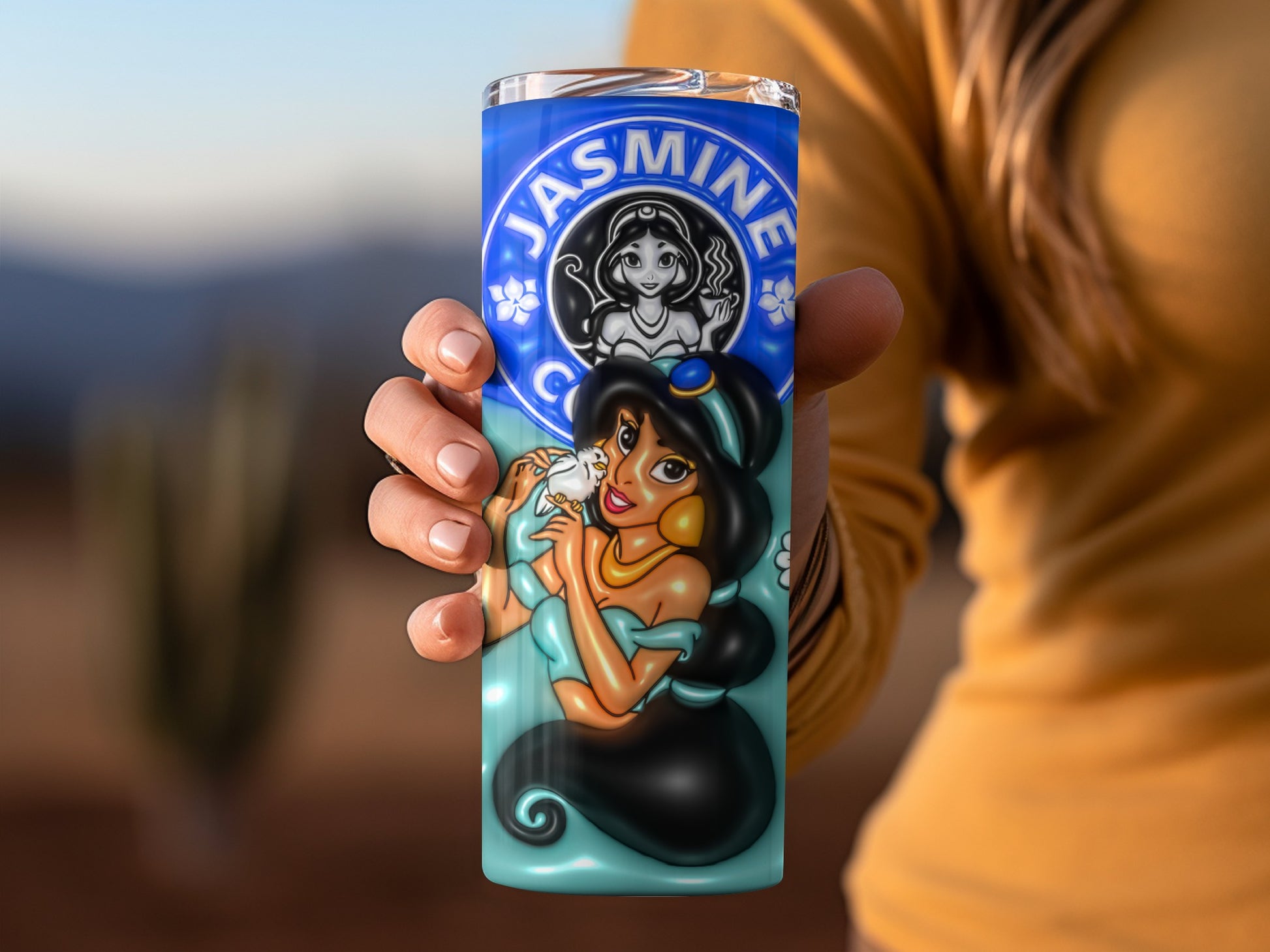 Disney Princess Jasmine Tumbler Featuring Beautiful Artwork
