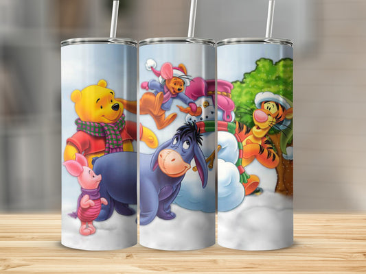 Cute Animated Characters Winter Wonderland Tumbler