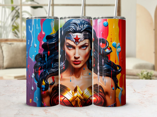 Colorful Hero Design Insulated Tumbler Cups