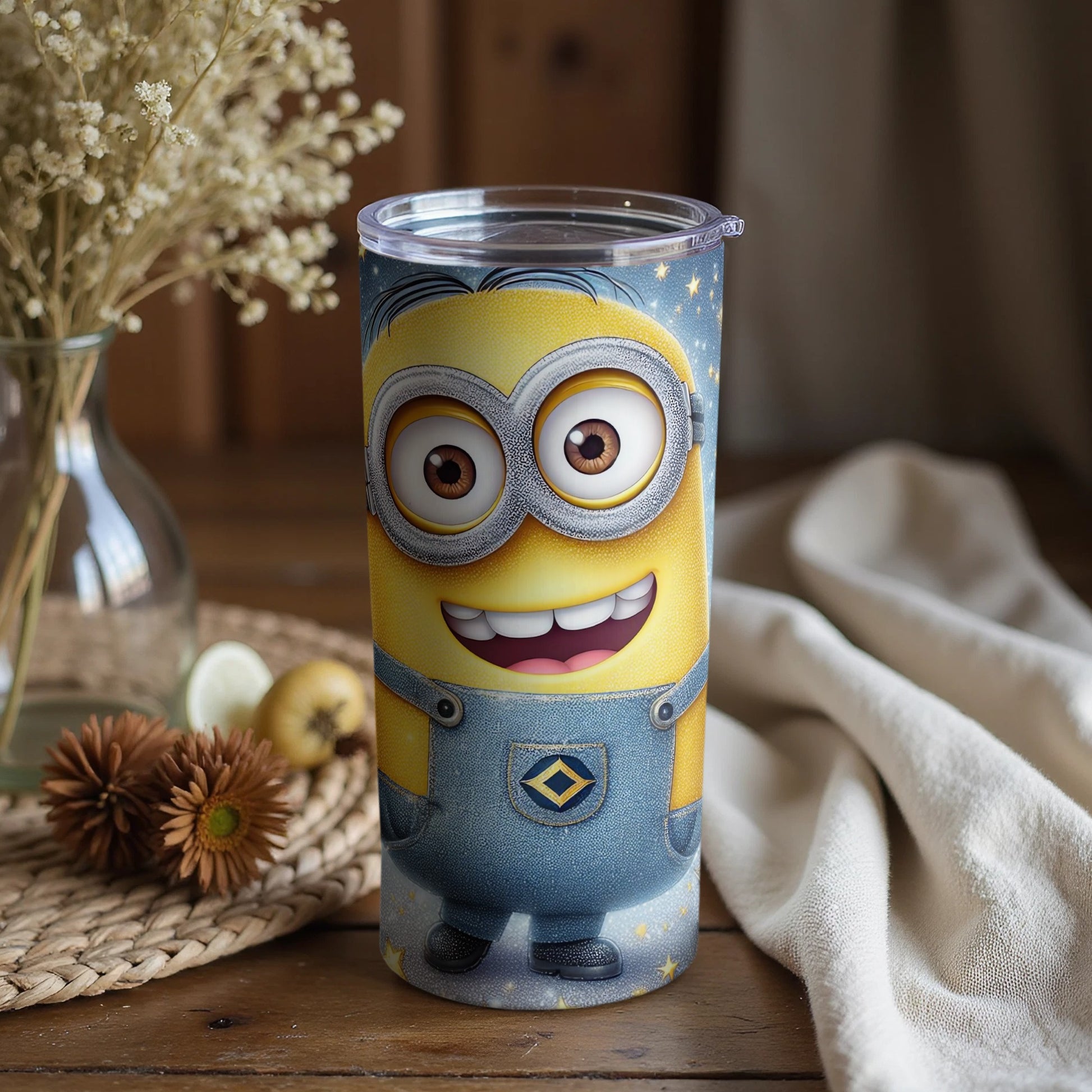 Smiling Minion Large Insulated Tumbler Cup